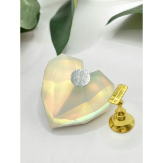 Tipp Holder Opal Heart Hvit