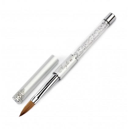 Premium Crystal Kolinsky Acrylic Brush 8 Oval