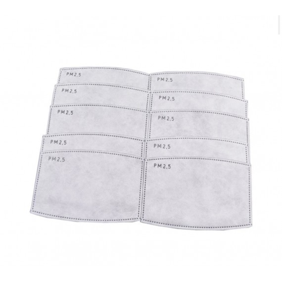 PM 2.5 Face Mask Disposable Filters 10 pack